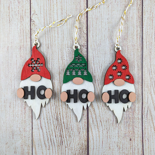 "HO HO HO" Wooden Gnome Gift Set