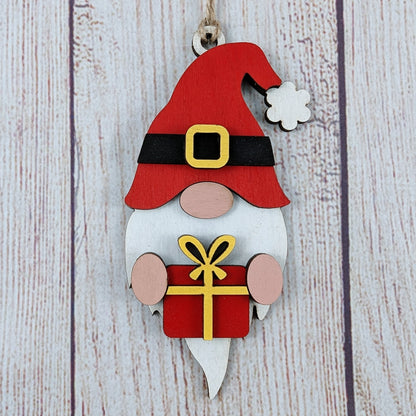 Wooden Gnome Ornaments