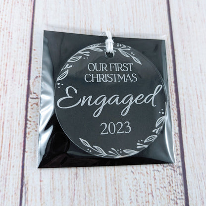 2024 First Christmas Engaged/Married - Transparent Acrylic Ornament