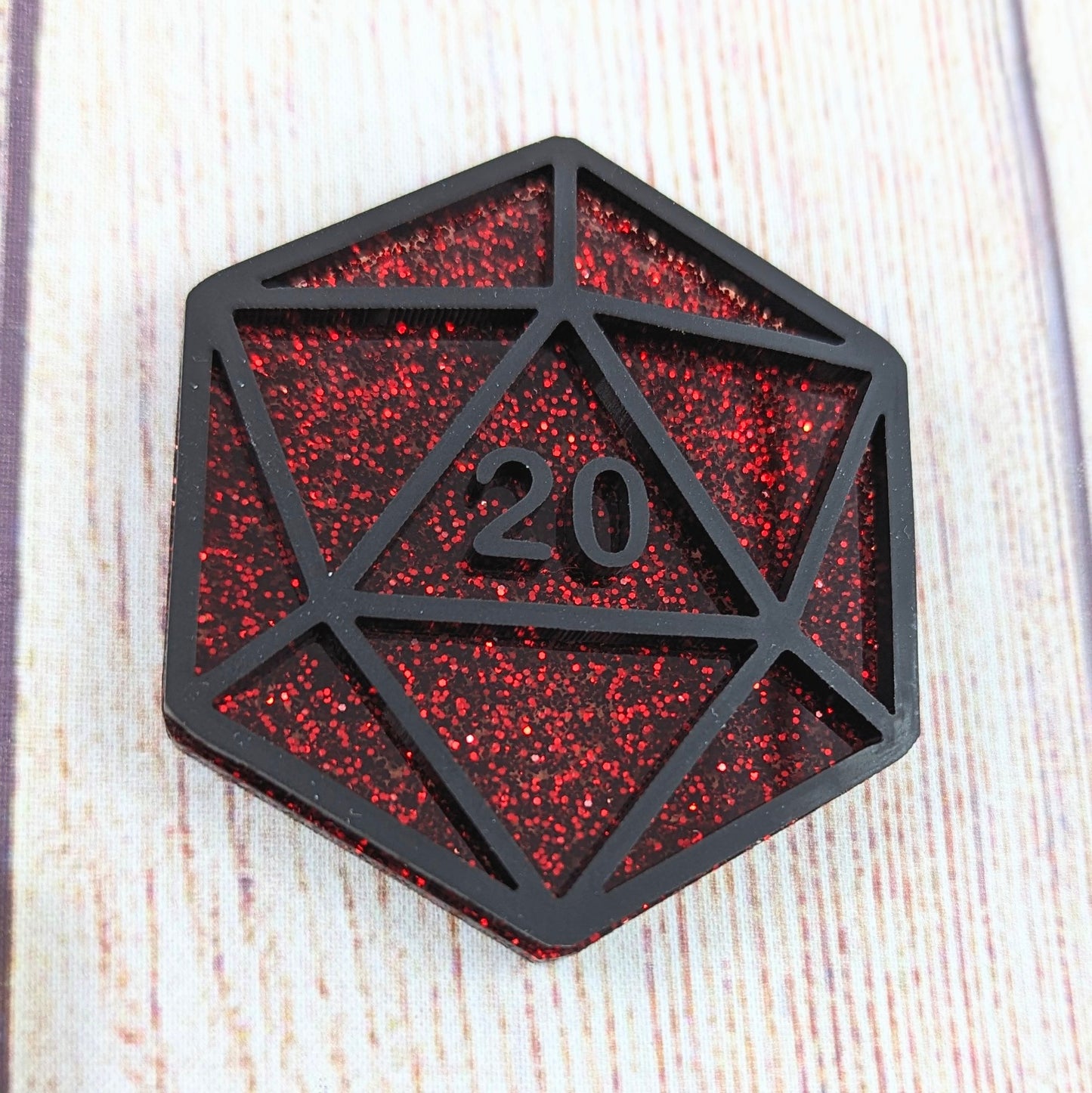 D20 Dice Fridge Magnet