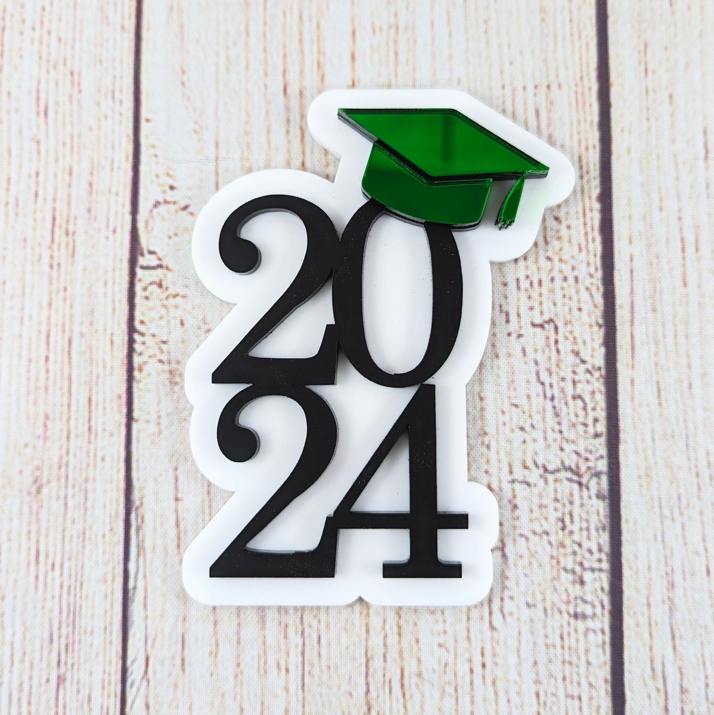 Grad 2024 Fridge Magnet (6 Color Options)