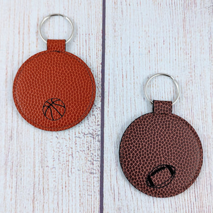 Basketball Mom / Football Mom Sport Leatherette Keychain