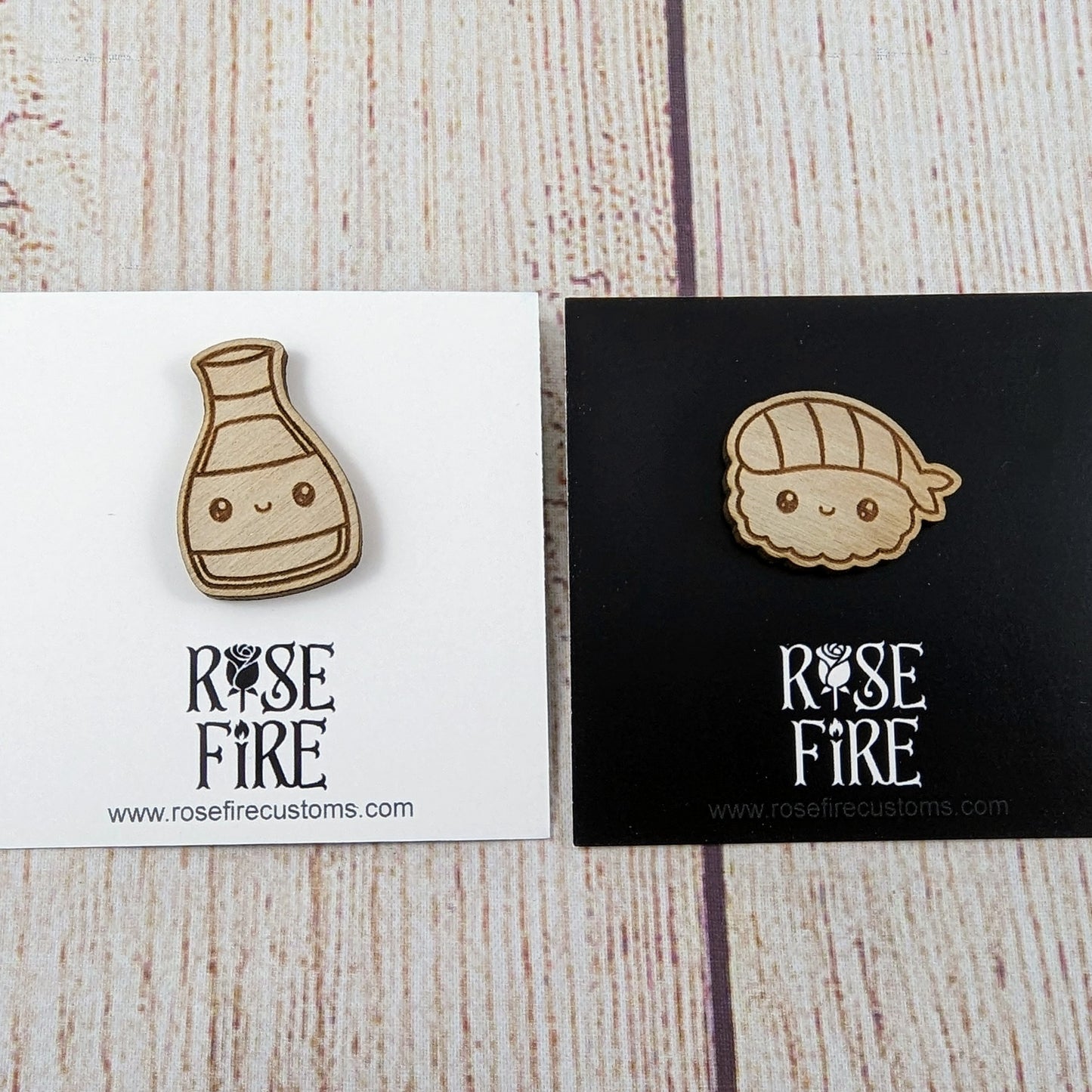 Soy Sauce & Nigiri BFF/Couple Pin Set