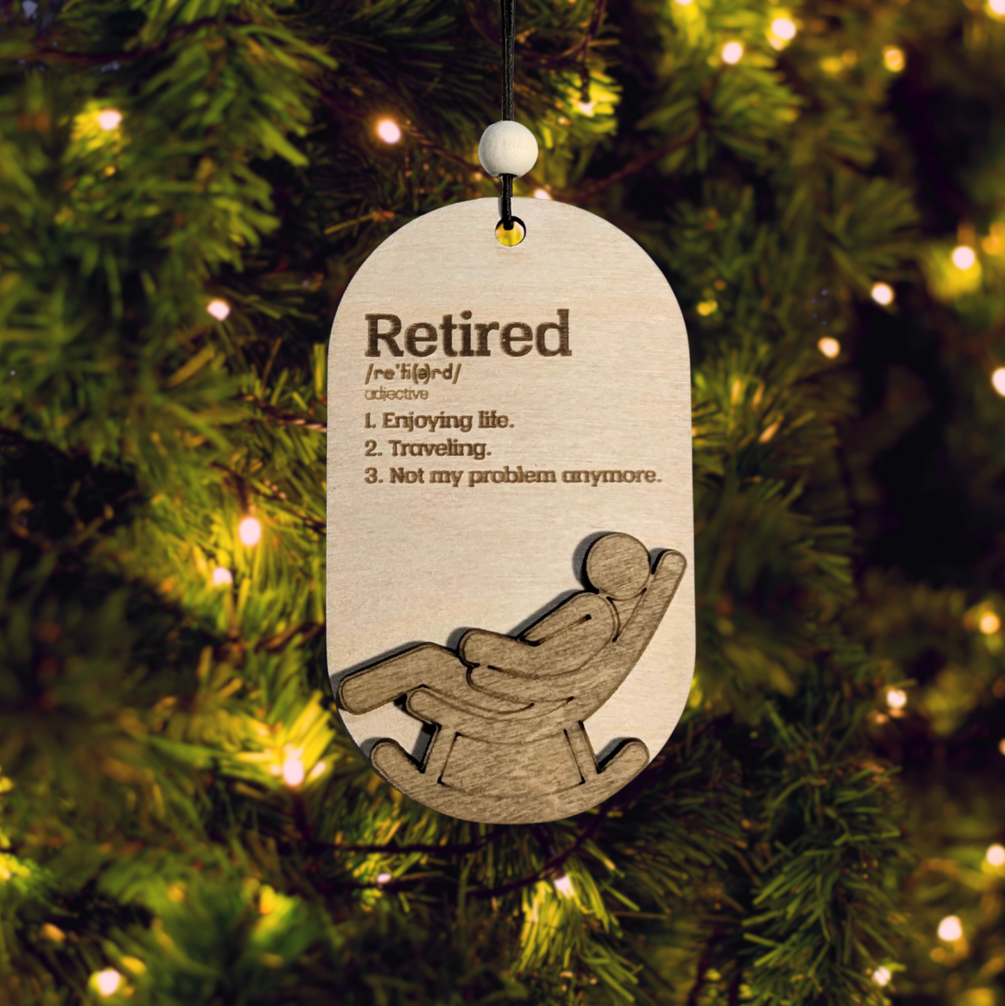 Retirement Ornament - Definition of Retired