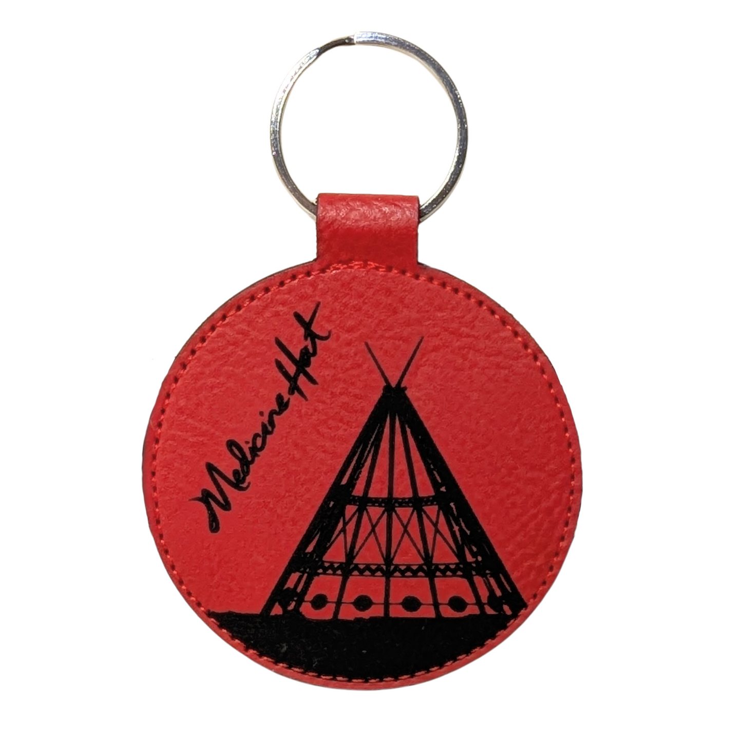 Medicine Hat Tepee Travel Souvenir Keychain