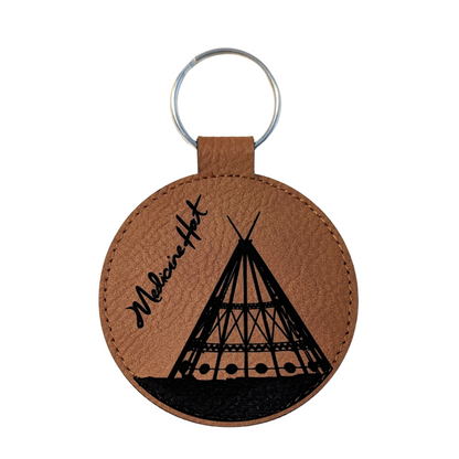 Medicine Hat Tepee Travel Souvenir Keychain