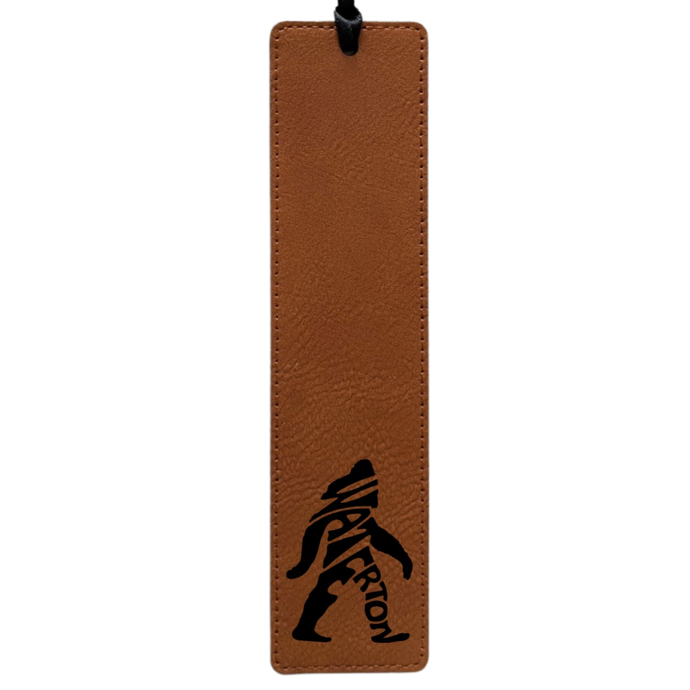 Waterton Bigfoot/Sasquatch Typography - Leatherette Bookmark