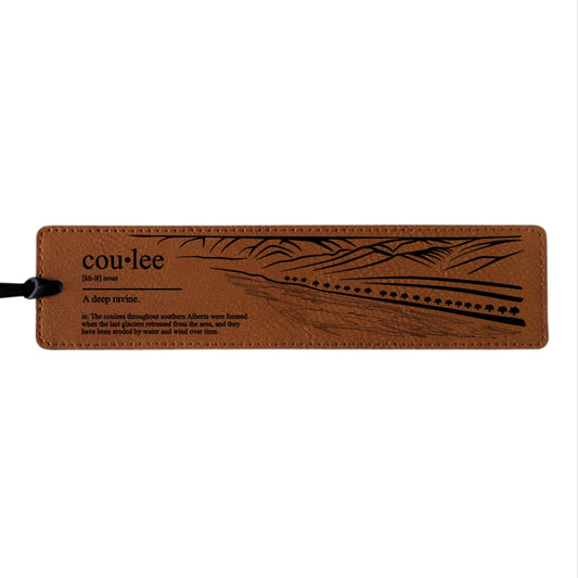 Coulee Definition - Leatherette Bookmark