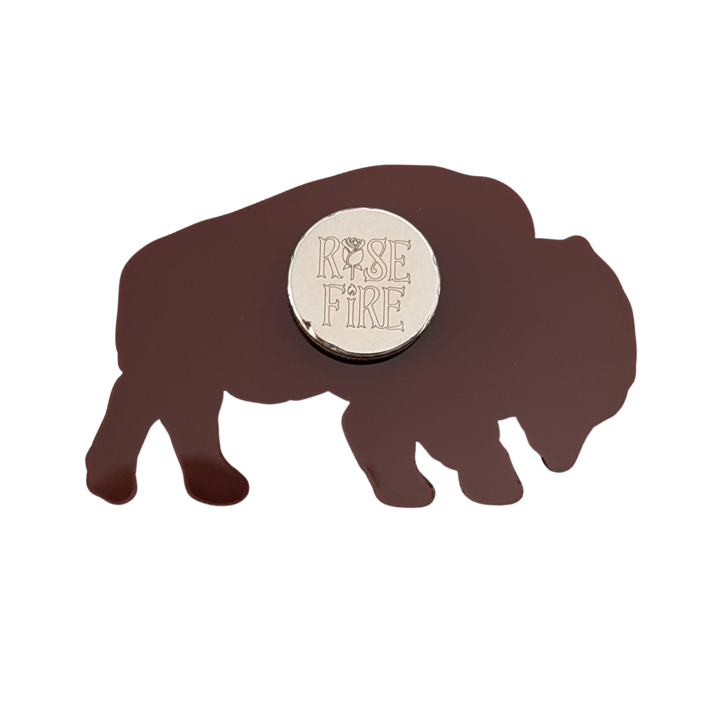 Canada Bison (Buffalo) Typography Magnet (3D Acrylic)