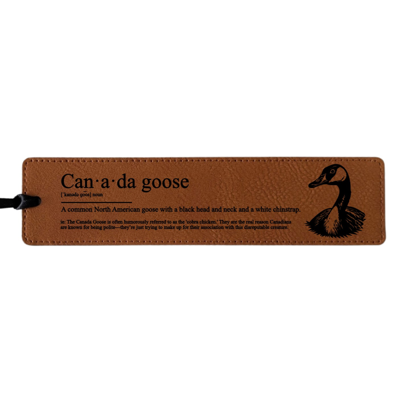 Canada Goose Definition - Leatherette Bookmark – Rosefire Customs