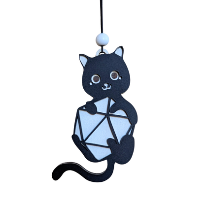 D20 Cat Christmas Ornament