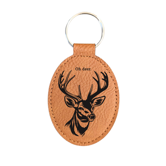 White-tailed Deer - Canada/Alberta Souvenir Keychain