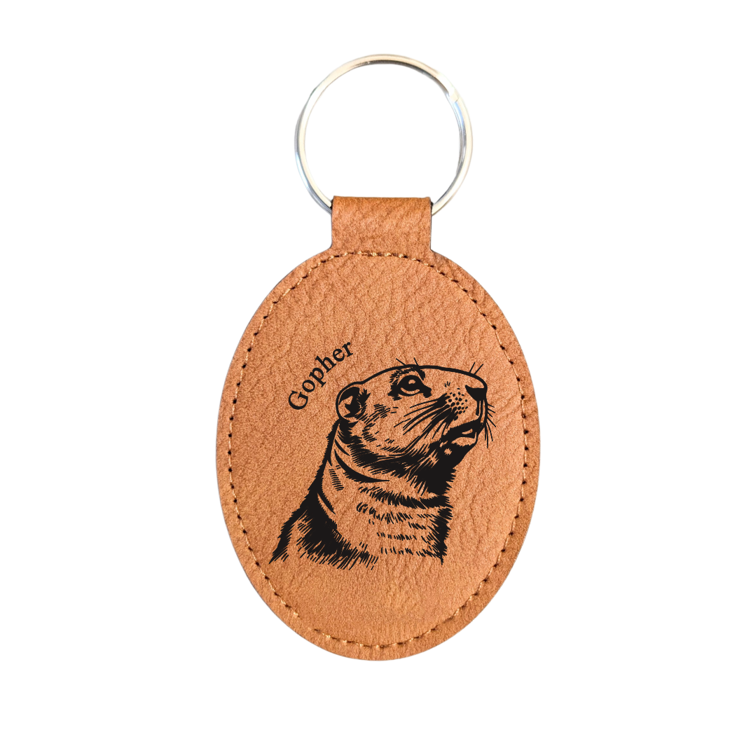 Gopher - Canada/Alberta Souvenir Keychain