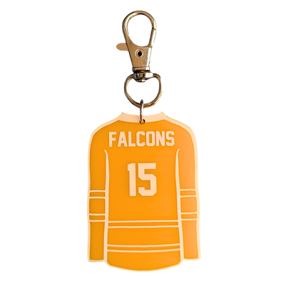 Personalized Hockey Jersey Bag Tag/Keychain Charm