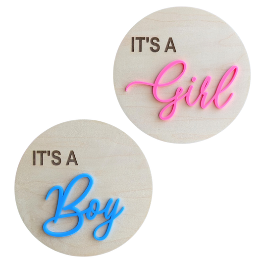 Baby Announcement Sign - Gender Reveal