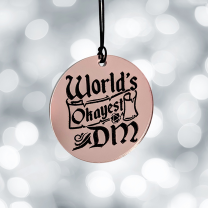 World's Okayest DM Ornament