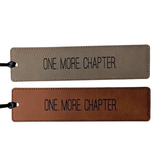 One. More. Chapter. Leatherette Bookmark
