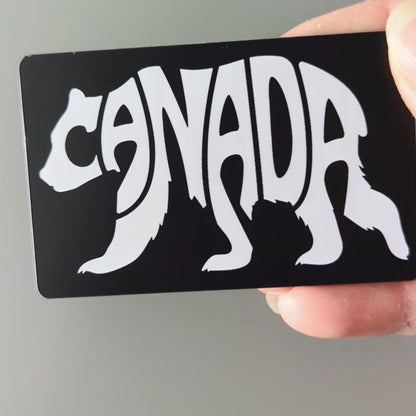 Canada Bear Typography Souvenir Magnet