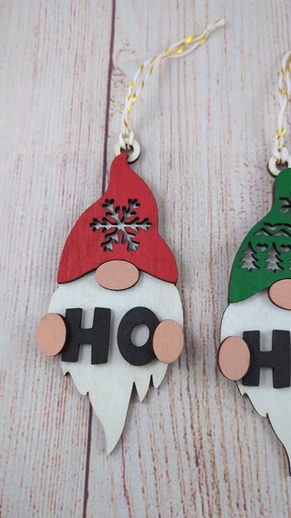 "HO HO HO" Wooden Gnome Gift Set