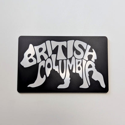 BC Bear Typography Souvenir Magnet