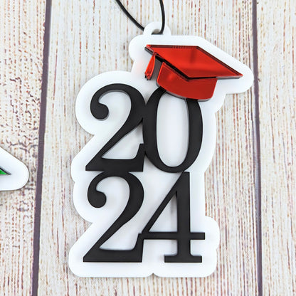 Grad 2024 Car Mirror Charm/Christmas Ornaments