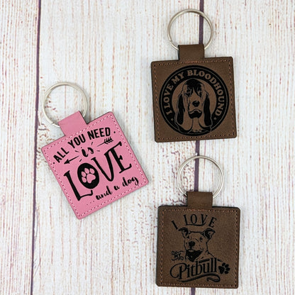 I love my dog Keychain - 15 Breed Options