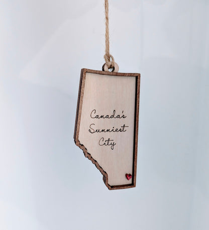 Alberta Ornament - Multiple Cities and Quotes