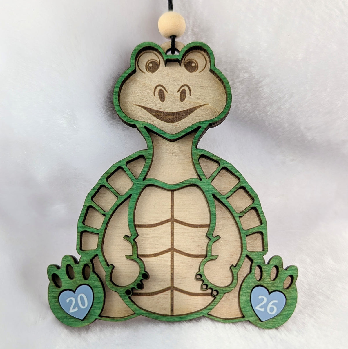 Turtle with Bow Tie Christmas Ornament  - 2026 Optional