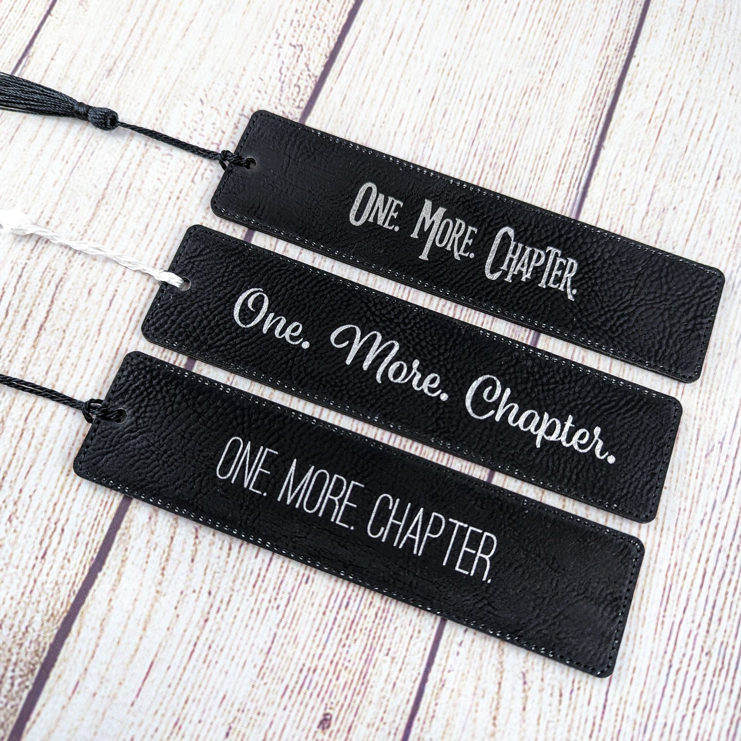 One. More. Chapter. Leatherette Bookmark