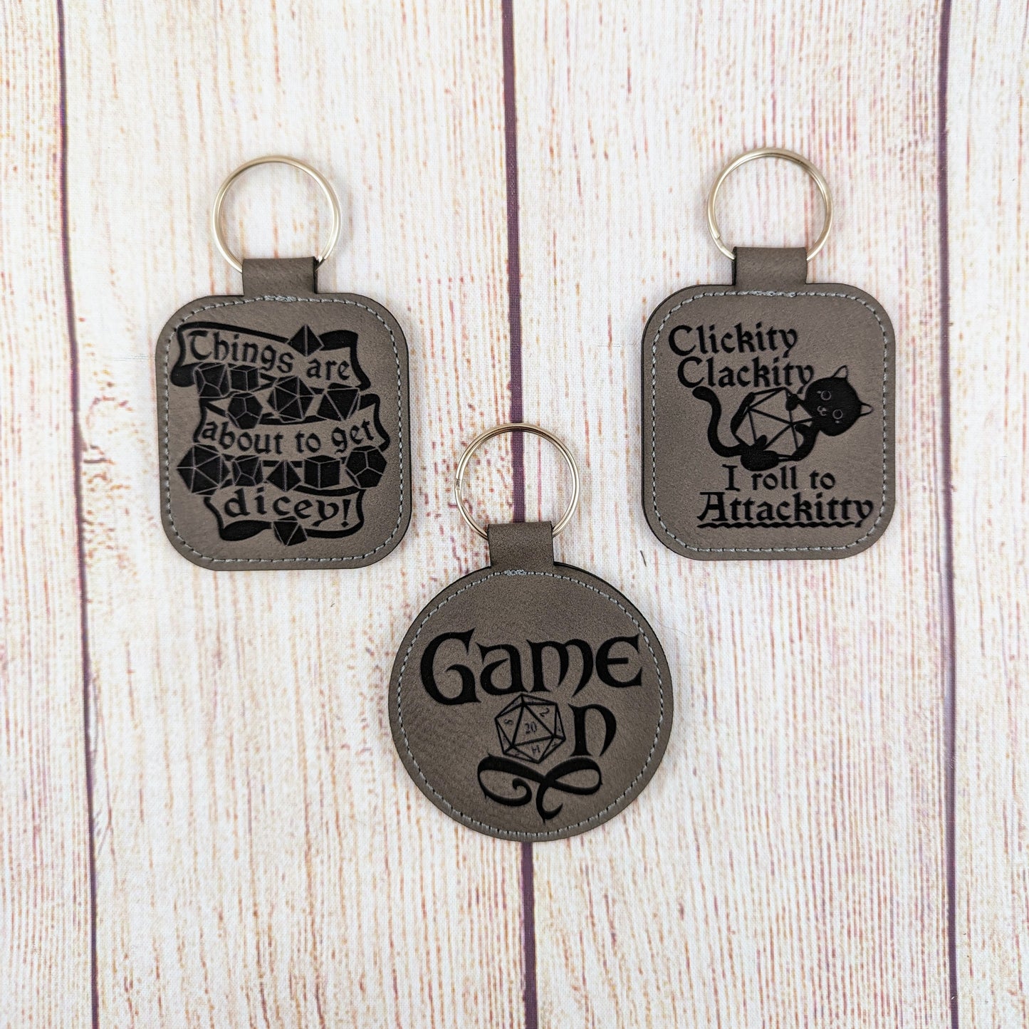 Dungeons and Dragons Themed Keychains