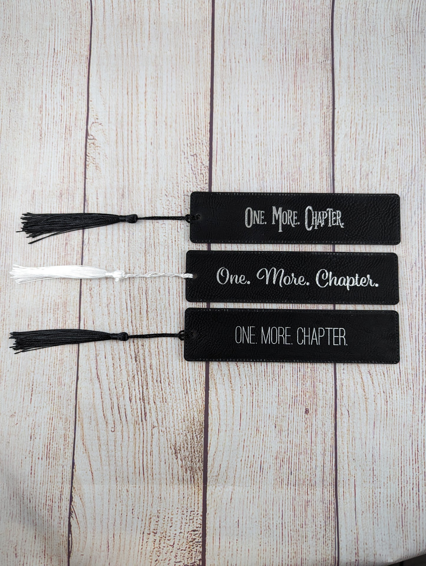 One. More. Chapter. Leatherette Bookmark