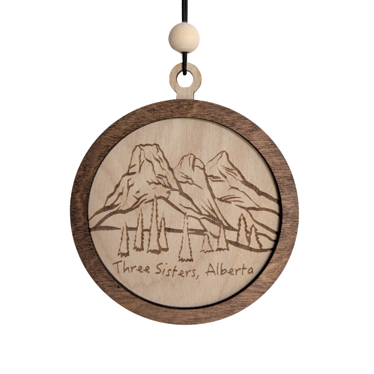 Three Sisters Mountain Range Ornament
