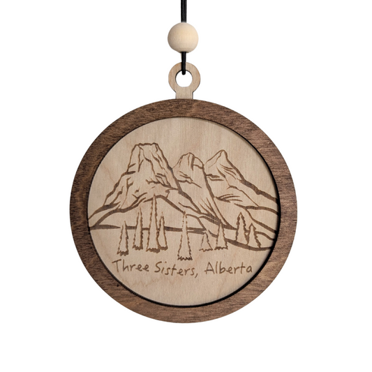 Three Sisters Mountain Range Ornament