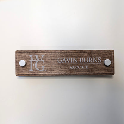 Logo and Name Plate - Door Name Plaque