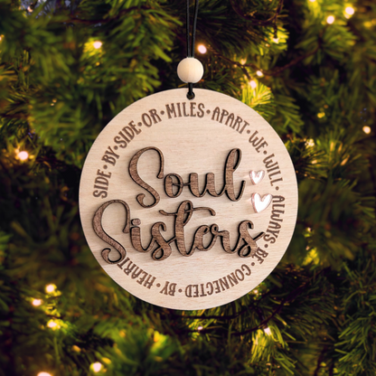 Soul Sisters Best Friend Ornament