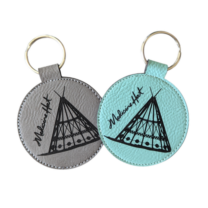 Medicine Hat Tepee Travel Souvenir Keychain