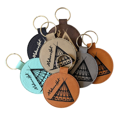Medicine Hat Tepee Travel Souvenir Keychain