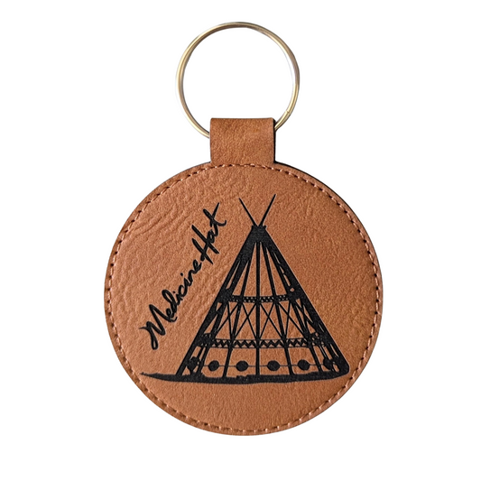 Medicine Hat Tepee Travel Souvenir Keychain