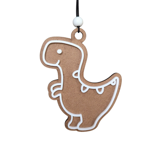 T-Rex Gingerbread Cookie Dinosaur Ornament