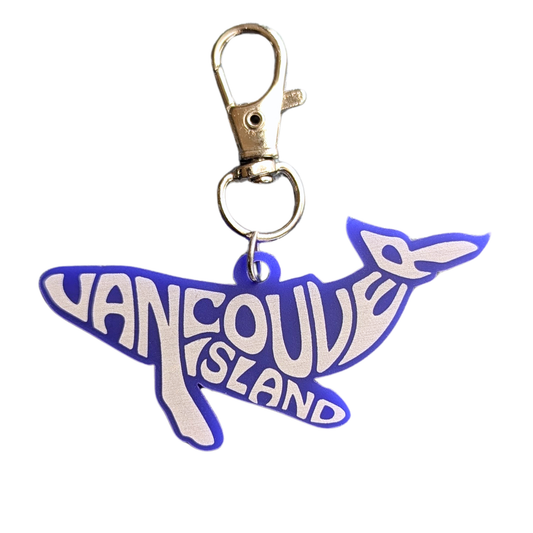 Vancouver Island Typography Bag/Keychain Charm