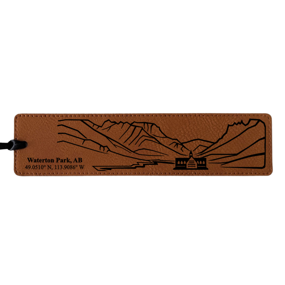 Waterton Park, AB - Leatherette Bookmark