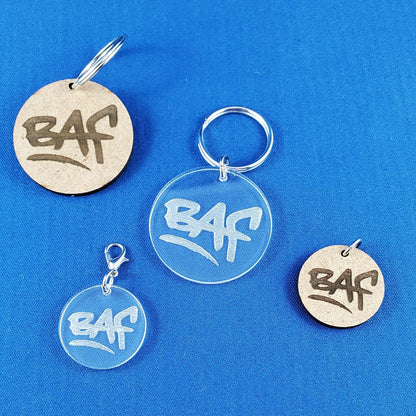 Custom Round Logo Keychain - BULK Quantities