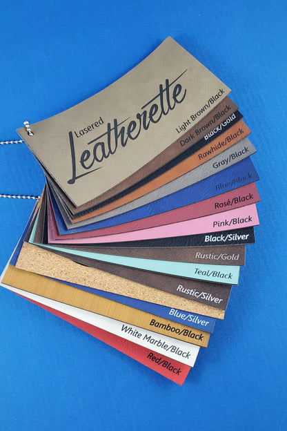 Custom "Hello, my name is..." Leatherette Name Badge - 17 Leatherette Options