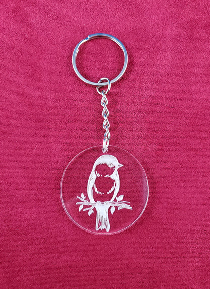 Nature Themed - Engraved Acrylic Keychain