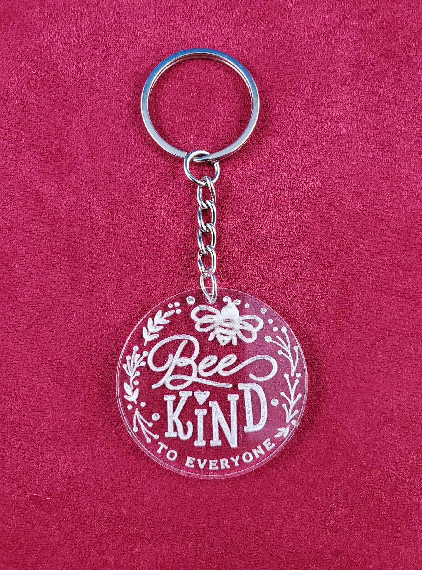 Nature Themed - Engraved Acrylic Keychain