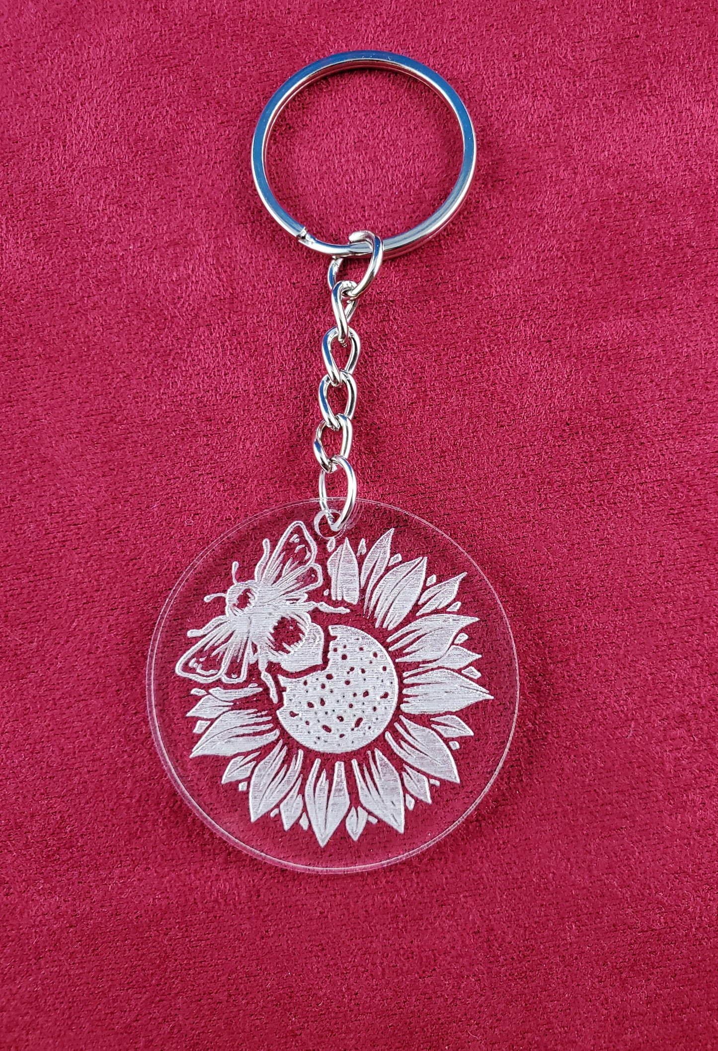 Nature Themed - Engraved Acrylic Keychain