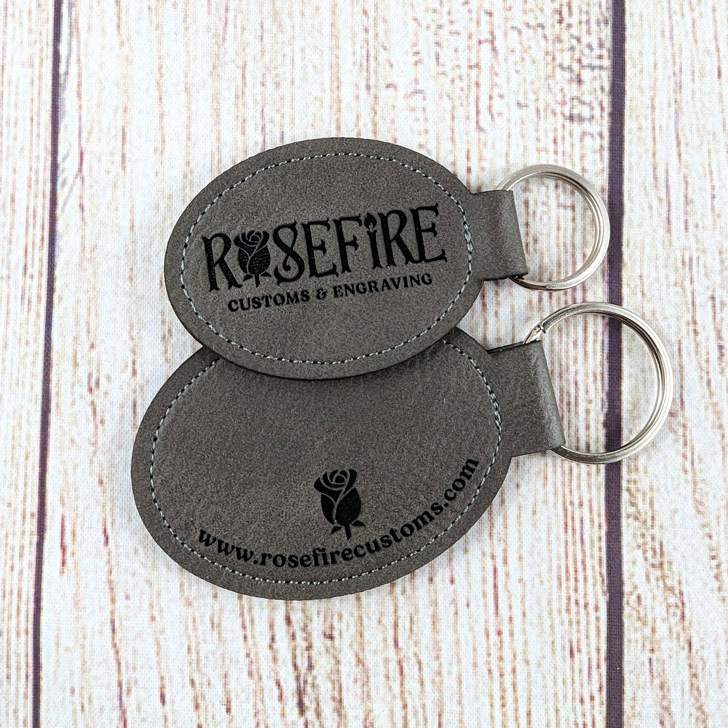 Oval Logo Keychain (Bulk) - 14 Colour Options – Rosefire Customs & Engraving