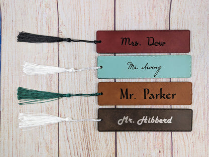 Custom Name/Text Bookmark - 15 Colour Options