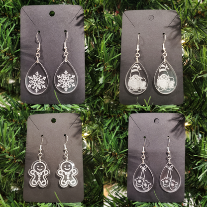 Christmas Acrylic Earrings