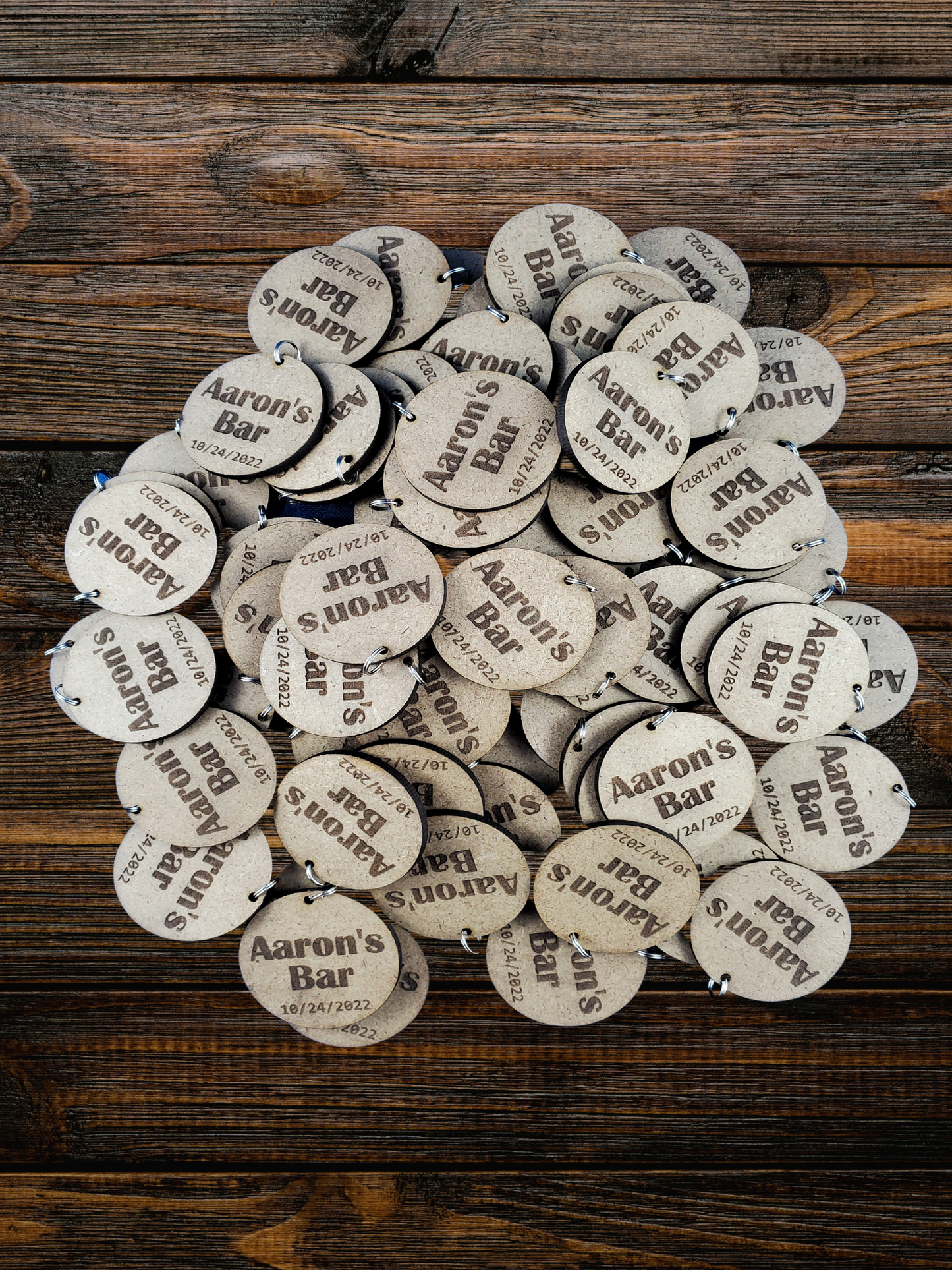 Custom Round Logo Keychain - BULK Quantities